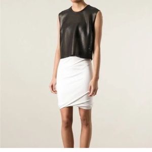 Helmut Lang Black Leather Perforated Top!